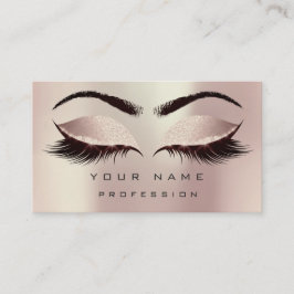 Makeup Eyebrows Lash Extension Glitter Visitkort