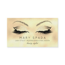 Makeup Eyebrows Lash Glitter Glass Guld Anpassning