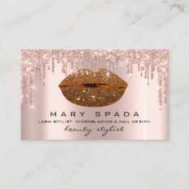 Makeup Eyebrows Lash Ro Dricks Kiss Läppar Honung Visitkort