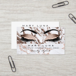 Makeup Eyebrows Lash Ro Guld Marble Molten Visitkort