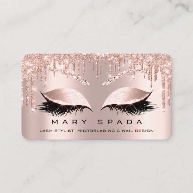 Makeup Eyebrows Lash  Ro Spark Social Visitkort (Framsida)