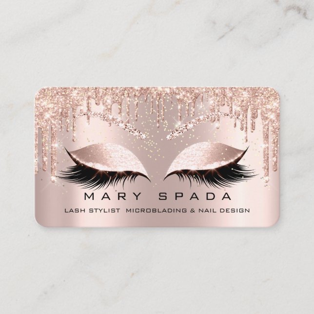 Makeup Eyebrows Lash  Ro Spark Social Visitkort (Framsida)