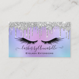 Makeup EyeLash Gnistra Silver Glitter Drift Visitkort