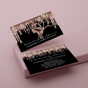 Makeup Eyelash Hairdresser Scissors Ro Driftshår Visitkort