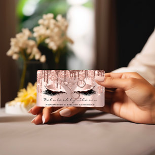 Makeup Eyelash Hairdresser Sissors Ro Drives Öga Visitkort