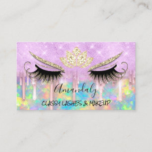 Makeup Eyelash Microblade Drives Lotus Lila Busin Visitkort
