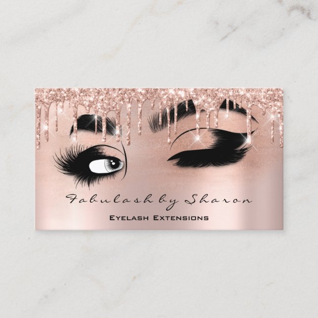 Makeup Eyelash QRCODE Micorblade Brow Ro-drivrutin Visitkort (Framsida)
