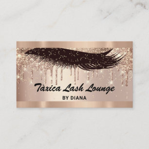Makeup Eyelash Ro Glitter QRCODE Logotyp Confetti Visitkort