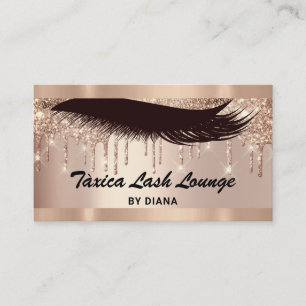 Makeup Eyelash Ro Glitter QRCODE Logotyp Drives Visitkort