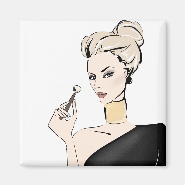 Makeup-flicka Magnet (Framsidan)