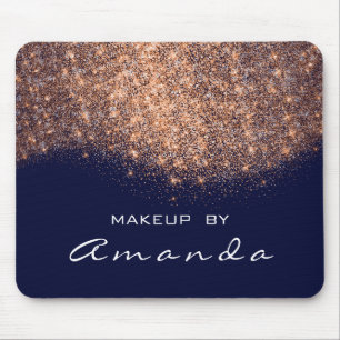 Makeup för glitterskönhetstudio förkopprar musmatta