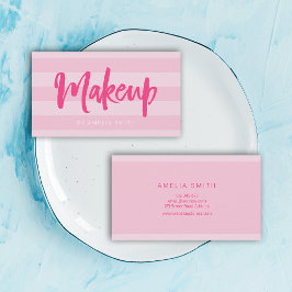 Makeup för Rand-penselskript för Rosa Visitkort