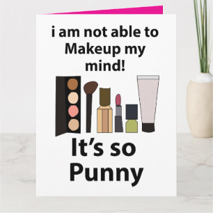 Makeup Funny Pun Makeup Kort