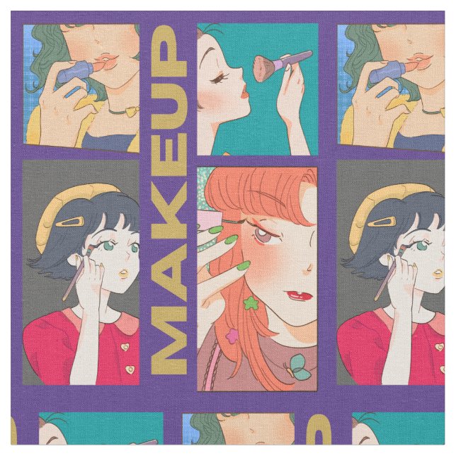 MAKEUP GIRLS LILA TYG (Närbild)