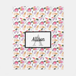 Makeup Girly Chic Monogram Cute Lipstick Lash Fleecefilt