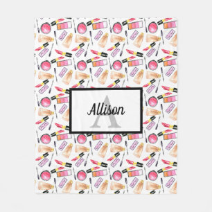 Makeup Girly Chic Monogram Cute Lipstick Lash Fleecefilt