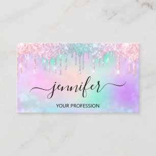 Makeup Glitter Lash Hair Nagel Holographic Drives Visitkort