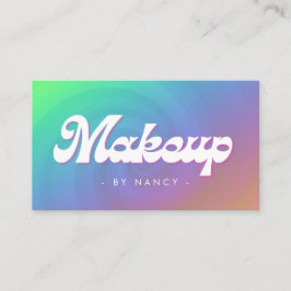 Makeup Groovy Retro Rainbow Swirl Visitkort