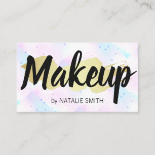 Makeup Guld Brushed Mosaik Geometric Visitkort