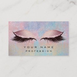Makeup Guld Rosa Blue Öga Lash Glitter Visitkort