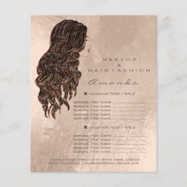 Makeup Hair Beauty Pris List Flyer Sjöjungfru Copp
