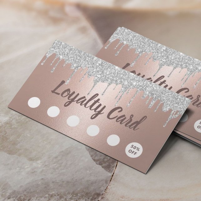 Makeup Hair Salon Silver Drives Ro Guld Loyalty Lojalitetskort (Skapare uppladdad)