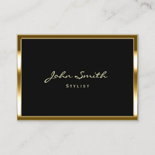 Makeup & Hair Stylist Elegant Guld Gräns Modern Visitkort