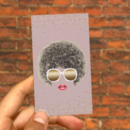 Makeup & Hair Stylist Modern Guld Confetti Beauty Visitkort