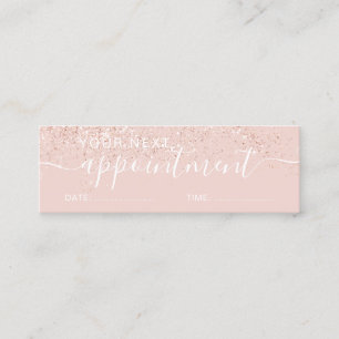 Makeup-hår ro glitter möte mini visitkort