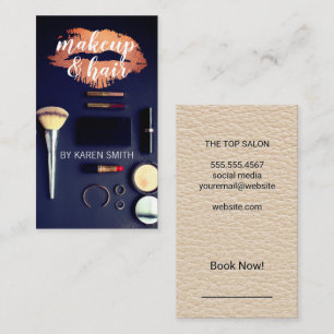 Makeup Kit Lipstick Kiss Visitkort
