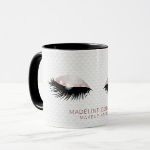 Makeup-konstnärer lash ögon Ro guld glitter Mugg