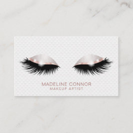 Makeup-konstnärer lash ögon Ro guld glitter Visitkort