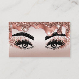 Makeup Lash Ro Guld Glitter Drives Visitkort