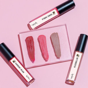 Makeup Logotyp Lip Balm Lipstick produktetiketter Klistermärke