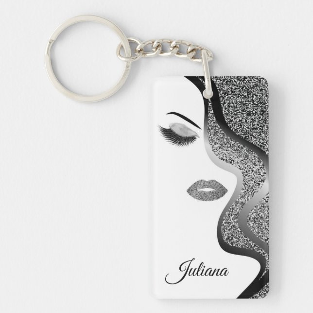 Makeup med glitter, effekt (Framsidan)