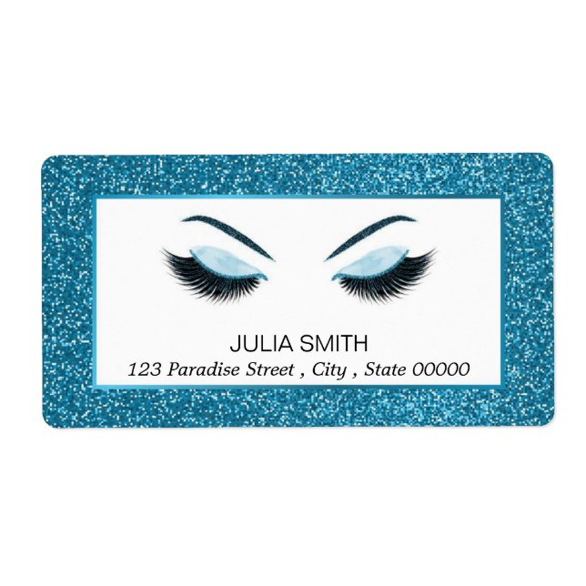 Makeup med glitter, effekt fraktsedel (Framsidan)