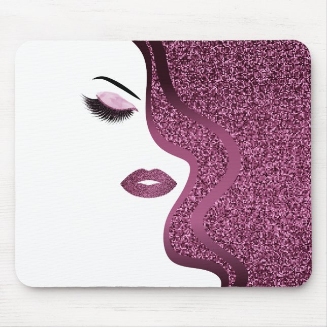 Makeup med glitter, effekt musmatta (Framsidan)