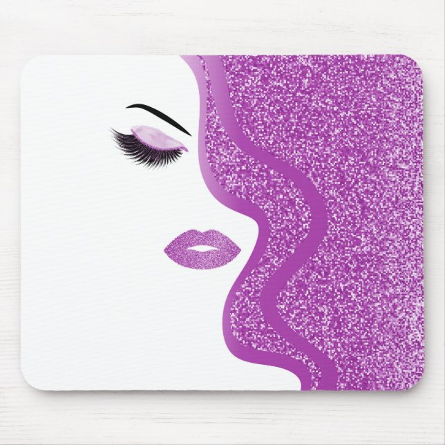 Makeup med glitter, effekt musmatta (Framsidan)