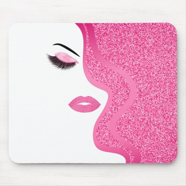 Makeup med glitter, effekt musmatta (Framsidan)