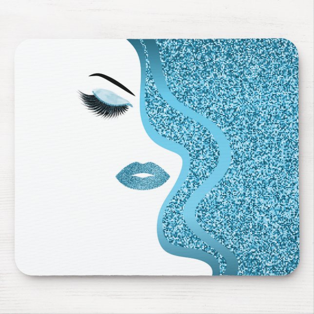 Makeup med glitter, effekt musmatta (Framsidan)