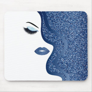 Makeup med glitter verkställer musmatta