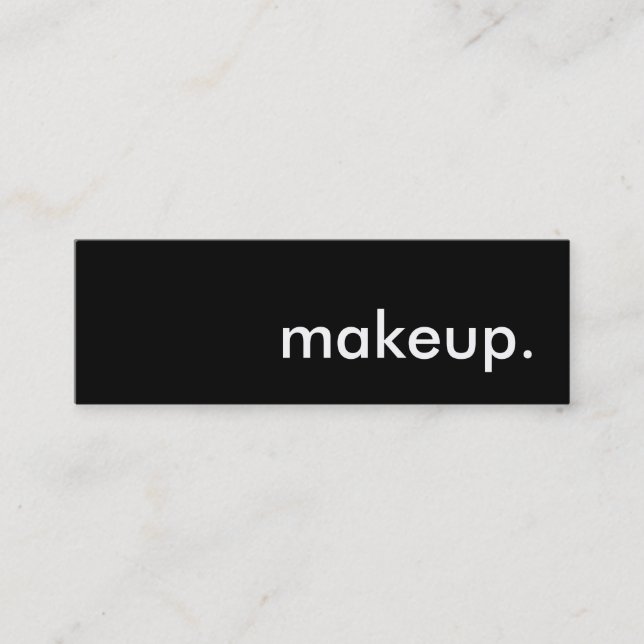 makeup. mini visitkort (Framsida)