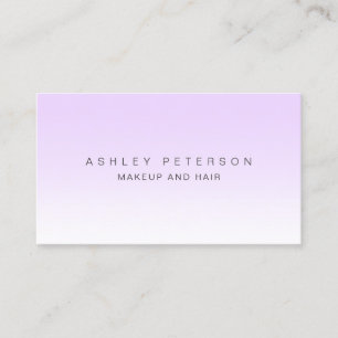 Makeup modern enkel lavender white mage visitkort