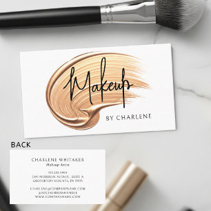 Makeup Modern skripttypografi Visitkort