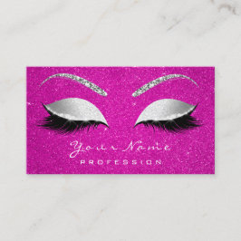 Makeup Möte Lash Glitter Grått Shock rosa Tidsbeställning Kort