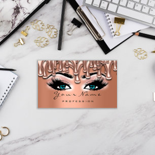 Makeup Nagel Lash Makeup Ro Drives Copper Blue Visitkort