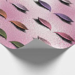 Makeup  Öga Glass Rosa ros Glitter Lash Presentpapper
