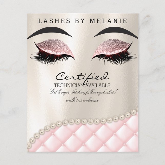 Makeup Öga Lash Brow Beauty Flyer (Framsidan)