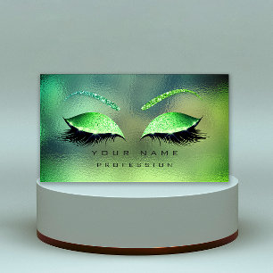 Makeup Öga Lash Glitter Tropical Glass Eyebrow Visitkort