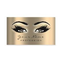 Makeup Öga Lash Guld avtalskort Öga